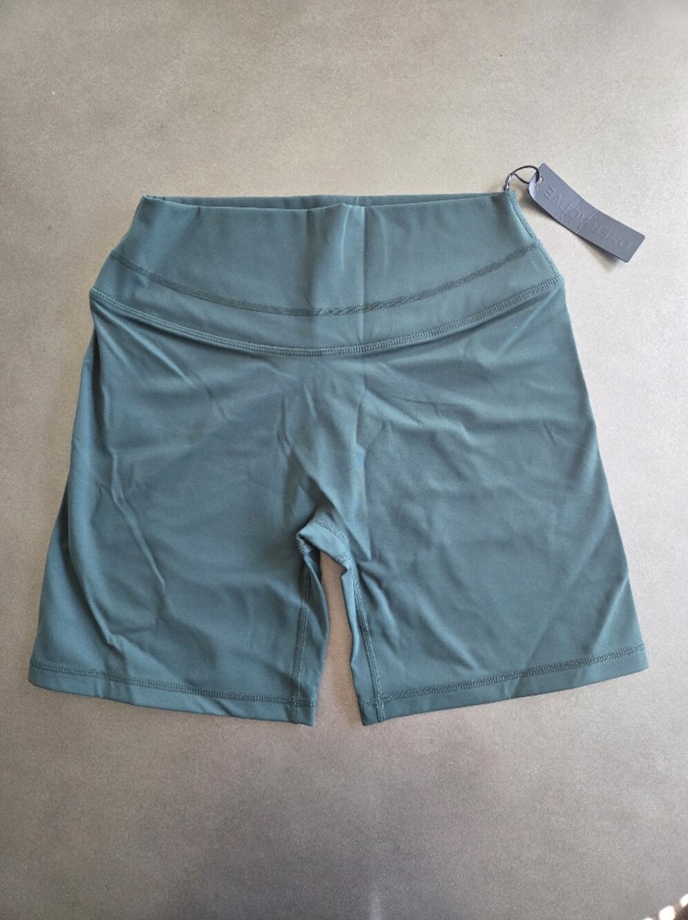 Oner Active Green Unified High Waisted Shorts Size Medium NWT